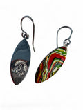 Fordite Detroit Agate Solid 925 Sterling Silver Earrings