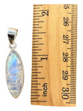Rainbow Moonstone Solid 925 Sterling Silver Pendant