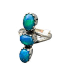 Paraiba Opal Solid 925 Sterling Silver Ring 9