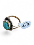 Sonoran Gold Turquoise Solid 925 Sterling Silver Ring 6.5