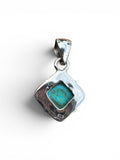 Mojave Turquoise Solid 925 Sterling Silver Pendant
