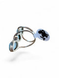 Caribbean Larimar Solid 925 Sterling Silver Ring 7