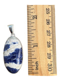 Sodalite Solid 925 Sterling Silver Pendant