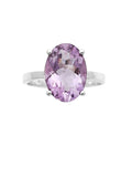 Amethyst Solid 925 Sterling Silver Ring 7