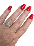 Meteorite Solid 925 Sterling Silver Ring 7