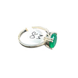 Green Onyx Solid 925 Sterling Silver Ring 8.5