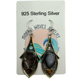 Mother of Pearl Solid 925 Sterling Silver Earrings