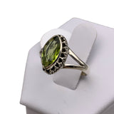 Peridot Solid 925 Sterling Silver Ring