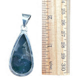 Moss Agate Solid 925 Sterling Silver Pendant