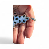 Kingman Blue Copper Turquoise Solid 925 Sterling Silver Naja Pendant