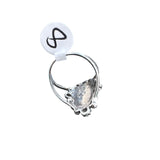 Kingman Red Rose Dahlia Solid 925 Sterling Silver Ring 8