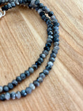 Labradorite 4 mm 16 in Beaded Necklace