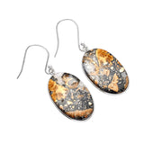 Maligano Jasper Solid 925 Sterling Silver Earrings