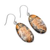 Maligano Jasper Solid 925 Sterling Silver Earrings