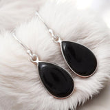 Tektite Solid 925 Sterling Silver Earrings