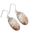 Red Moss Agate Solid 925 Sterling Silver Earrings