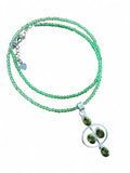 Peridot Solid 925 Sterling Silver Pendant Necklace