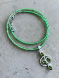 Peridot Solid 925 Sterling Silver Pendant Necklace