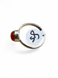 Carnelian Solid 925 Sterling Silver Ring 8.5