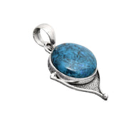 Shattuckite Solid 925 Sterling Silver Pendant