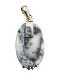 Dendritic Opal Solid 925 Sterling Silver Pendant