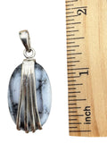 Dendritic Opal Solid 925 Sterling Silver Pendant