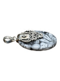 Pinolith Jasper Solid 925 Sterling Silver Pendant