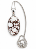 Wild Horse Jasper Solid 925 Sterling Silver Pendant with chain