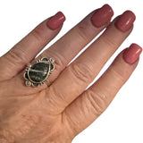 Chrysotile Solid 925 Sterling Silver Ring 7.5
