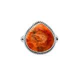 Sponge Coral Solid 925 Sterling Silver Ring 8