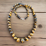 Tiger Eye graduated Beaded Necklace
