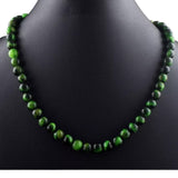 Green Tiger Eye Beaded Necklace
