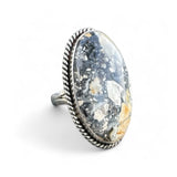 Maligano Jasper Solid 925 Sterling Silver Ring 9