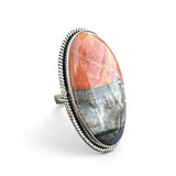 Maligano Jasper Solid 925 Sterling Silver Ring 7