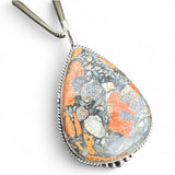 Maligano Jasper Solid 925 Sterling Silver Pendant