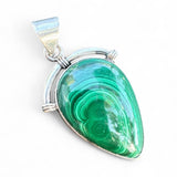 Malachite Solid 925 Sterling Silver Pendant