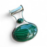 Malachite Solid 925 Sterling Silver Pendant