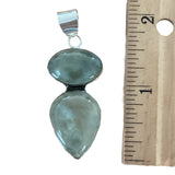 Prehnite Solid 925 Sterling Silver Pendant