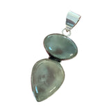 Prehnite Solid 925 Sterling Silver Pendant