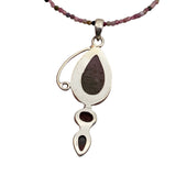 Rhodonite Solid 925 Sterling Silver Pendant Necklace