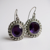 Amethyst Solid 925 Sterling Silver Earrings