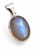 Gray Moonstone Solid 925 Sterling Silver Pendant