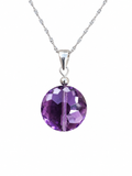 Amethyst Solid 925 Sterling Silver Pendant with chain