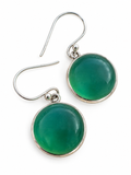 Green Onyx Solid 925 Sterling Silver Earrings