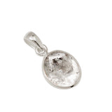 Faceted Herkimer Diamond Solid 925 Sterling Silver Pendant