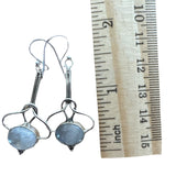 Rainbow Moonstone Solid 925 Sterling Silver Earrings