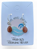 Sunstone Solid 925 Sterling Silver Earrings