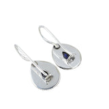 Blue Sapphire Solid 925 Sterling Silver Earrings