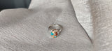 Kingman Turquoise & Spiny Oyster Solid 925 Sterling Silver RIng