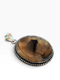 Montana Agate Silver Overlay Pendant